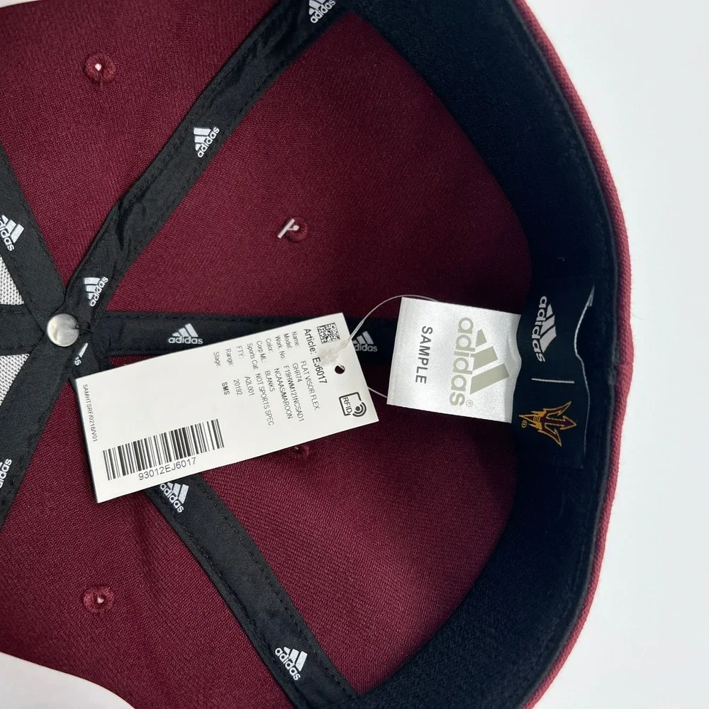 Adidas Arizona State Sun Devils Maroon‎ Fitted Hat Cap Adult Mens